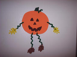 Pumpkin Magnet - Halloween Craft Easy kids craft
